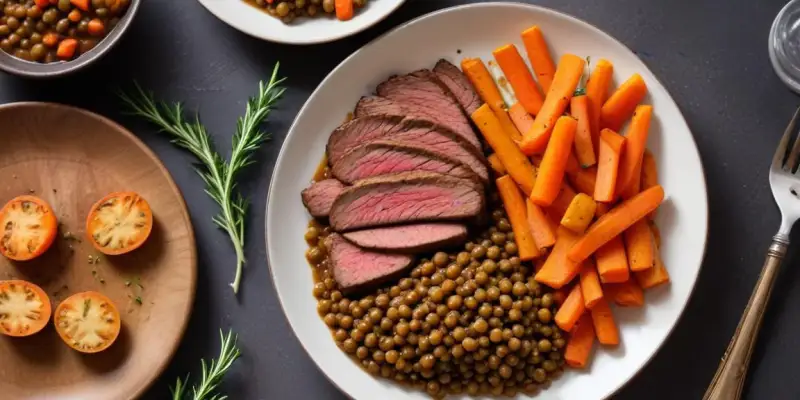 Steak de Lentilles et Carottes