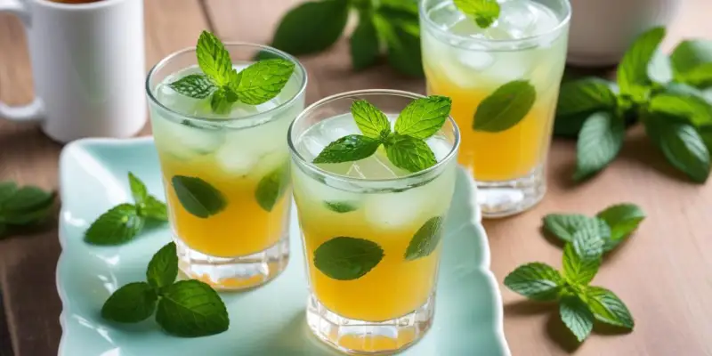 Thé Glacé Pêche-Menthe