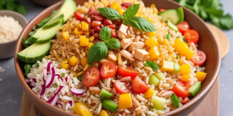 Salade de Riz Créole Exotique