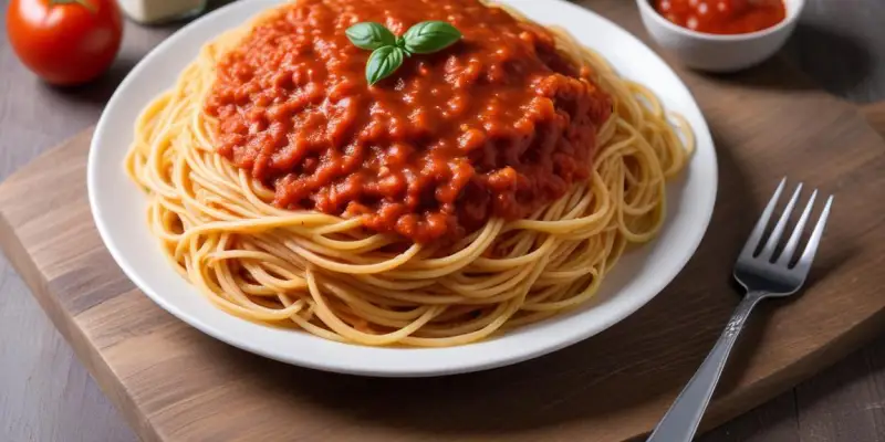 Spaghetti à la sauce tomate facile