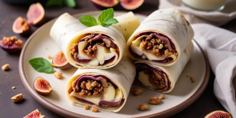 Wrap au Fromage de Brebis, Figues et Noix