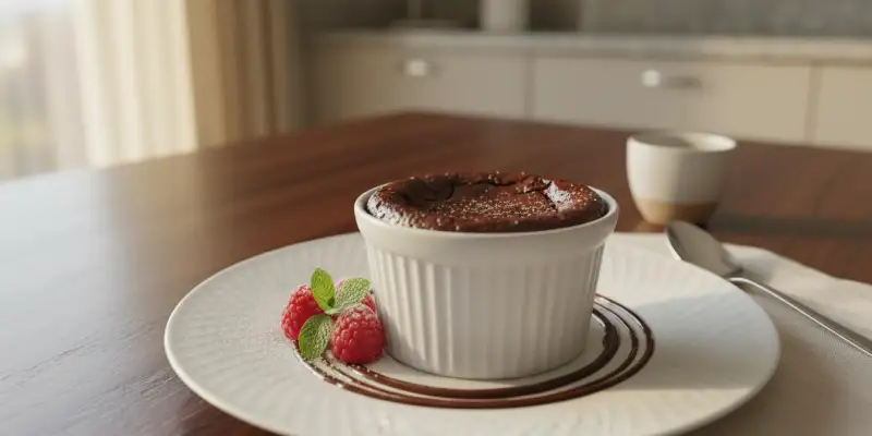 Crème aux œufs fondante au chocolat noir