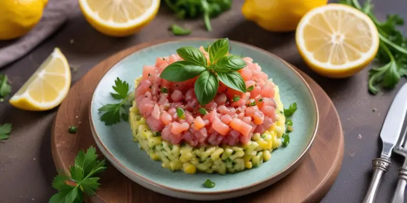 Tartare de Thon Frais au Citron Vert