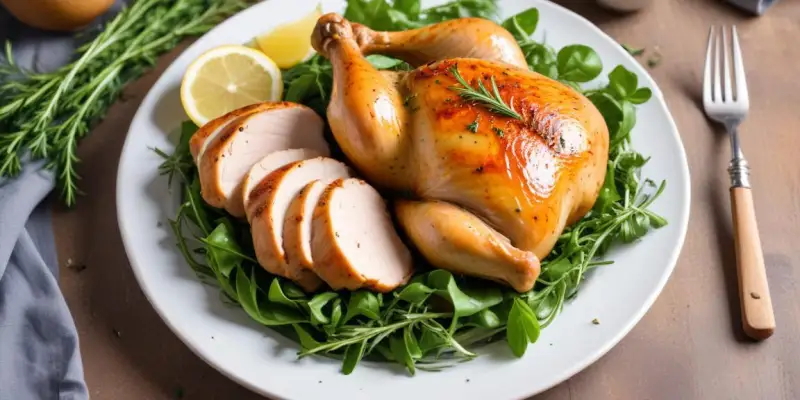 Poulet Rôti aux Herbes de Provence et sa Salade Verte