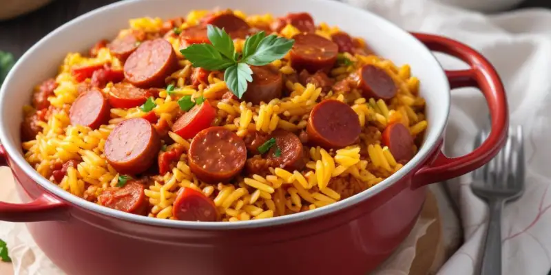 Riz au Chorizo et Poivrons One Pot