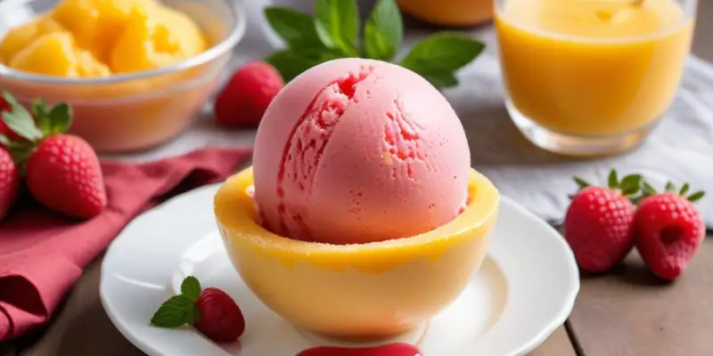 Sorbet maison rafraîchissant