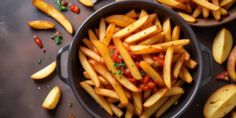 Frites de patates douces au paprika fumé