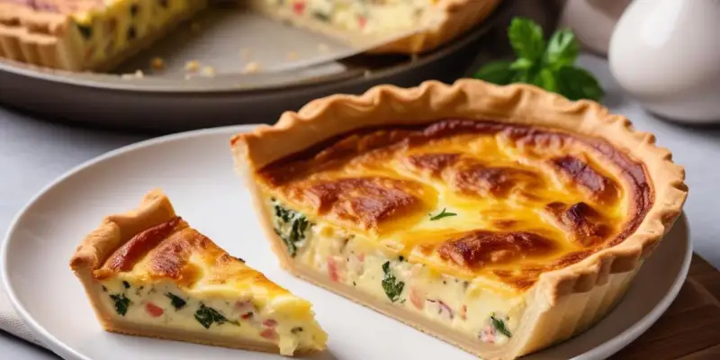 Quiche Lorraine Végétarienne au Tofu Fumé