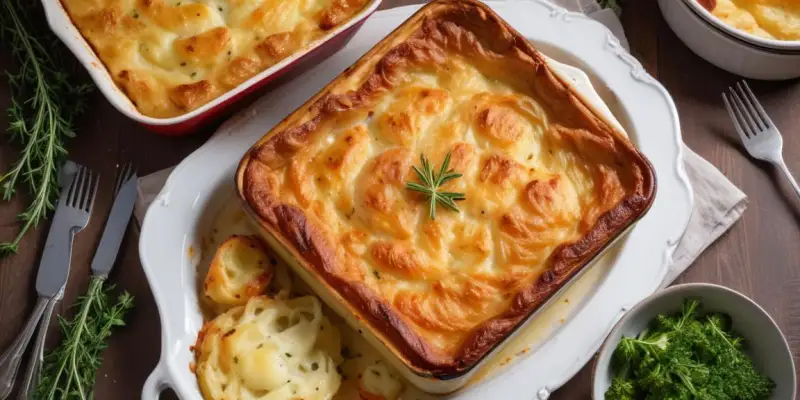 Rôti de Porc aux Herbes et Gratin Dauphinois