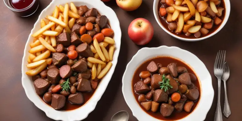 Boeuf Bourguignon Traditionnel et ses Pommes de Terre Vapeur