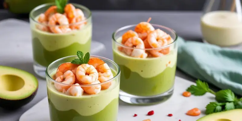 Verrine Fraîcheur Avocat-Crevettes