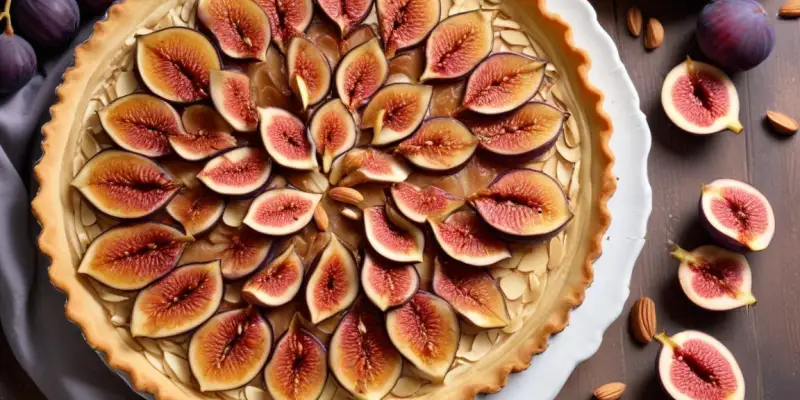 Tarte Délicate aux Figues Fraîches et Amandes