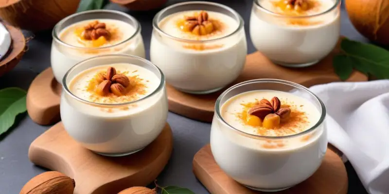 Petits Pots de Crème à la Noix de Coco Exotique
