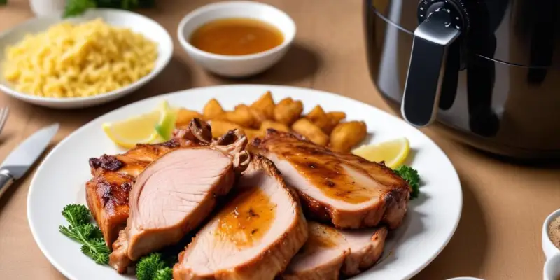 Côtes de porc marinées au miel et soja à l'AirFryer