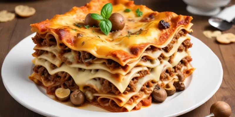 Lasagnes Royales aux Champignons et Truffes