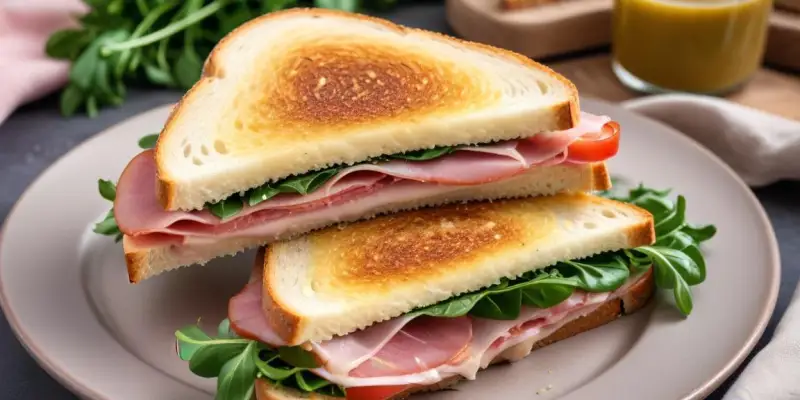 Sandwich Italien au Jambon Cru, Roquette et Parmesan