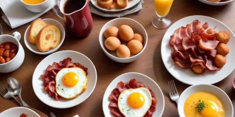 Brunch Gourmand : Œufs Brouillés, Bacon & Douceurs