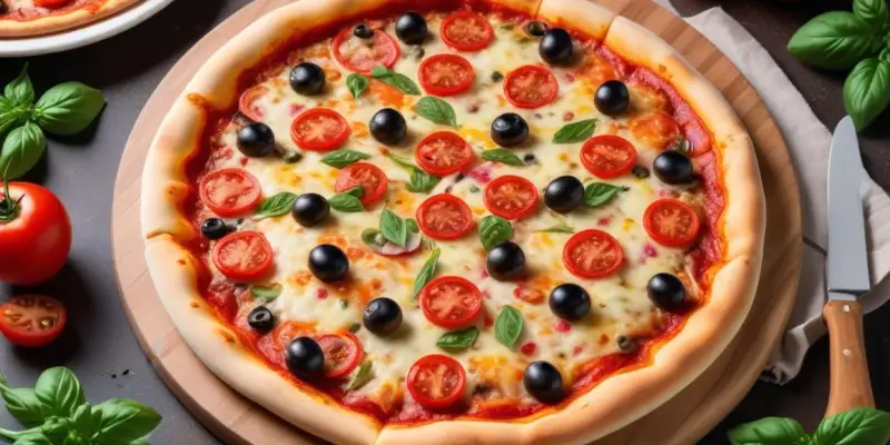 Pizza Printanière aux Légumes Frais
