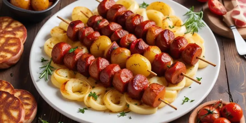 Brochettes de Saint-Jacques et chorizo
