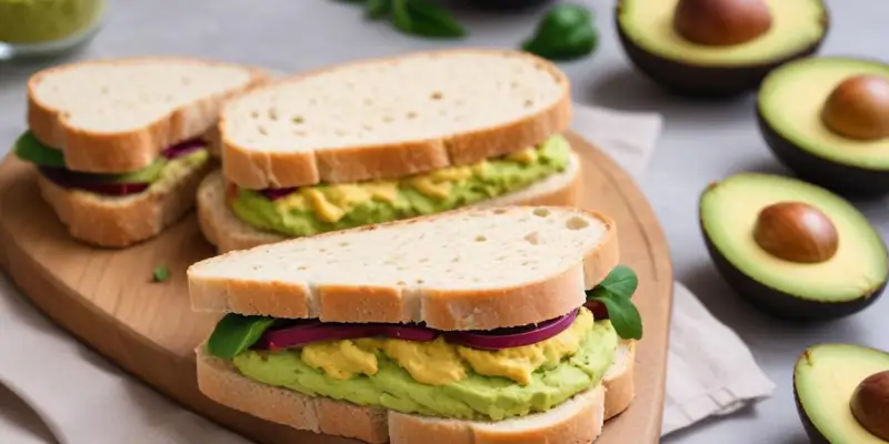 Ciabatta houmous de betteraves et avocat
