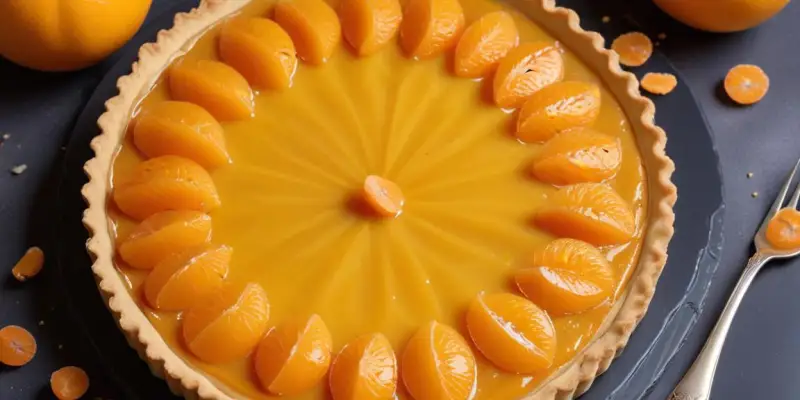 Tarte Fine aux Clémentines et Poudre d'Amande