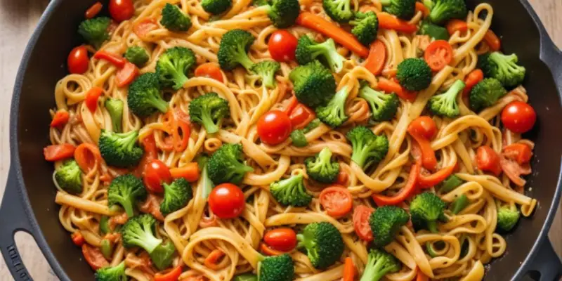Nouilles Sautées Express aux Légumes (One Pot)