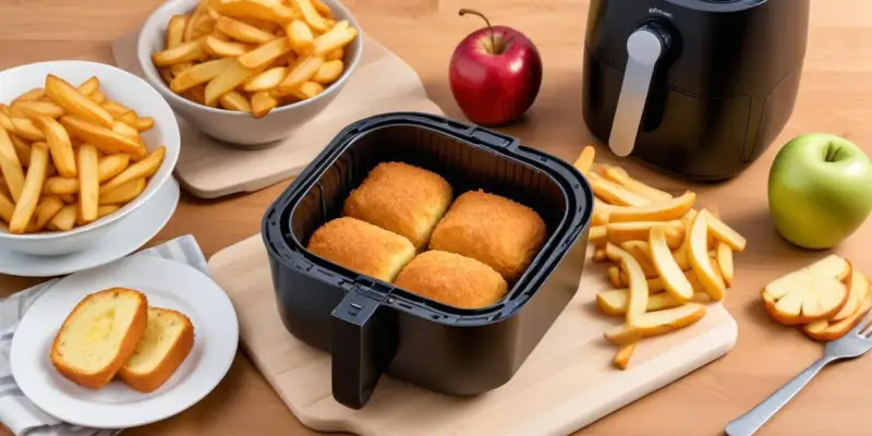 Carrés croustillants aux œufs et pommes de terre de l'Airfryer
