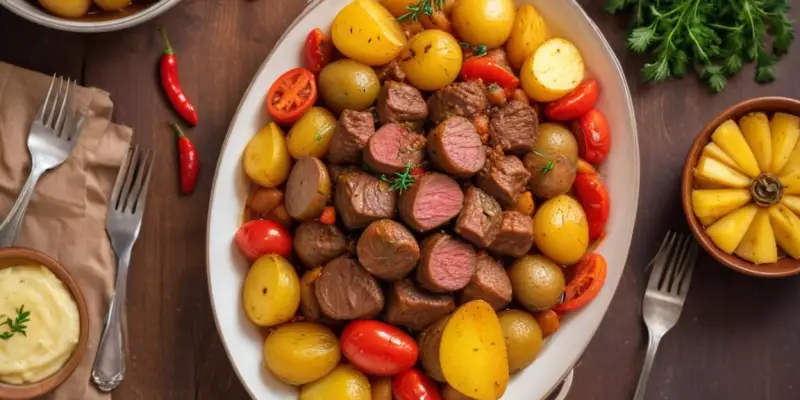 Ragoût de Boeuf aux Patates et Poivrons