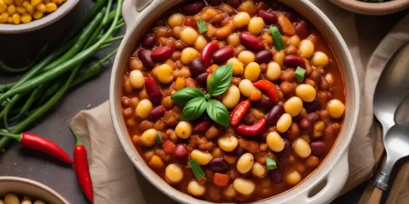 Chili Végétarien aux Haricots Blancs