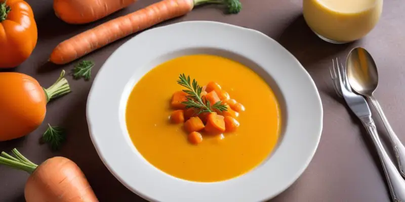 Velouté de carottes crémeux