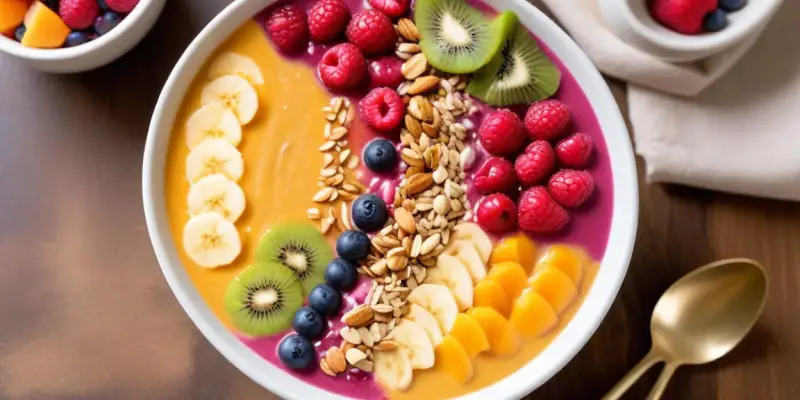 Smoothie bowl au kaki