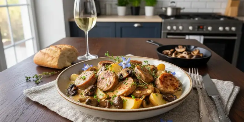 Poêlée Champenoise Fusion à l'Andouillette et Coco