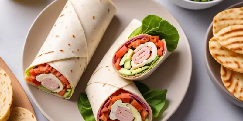 Wrap au thon, concombre et mayonnaise légère