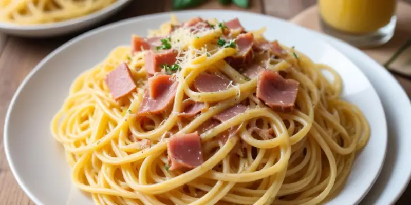 Spaghettis à la Carbonara (Recette Authentique)