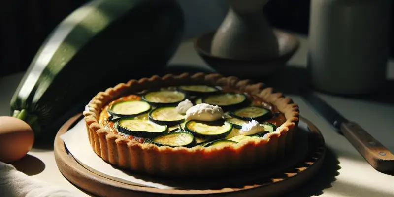 Tarte à la courgette et au chèvre