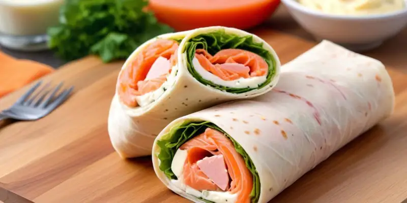 Wrap saumon et fromage frais