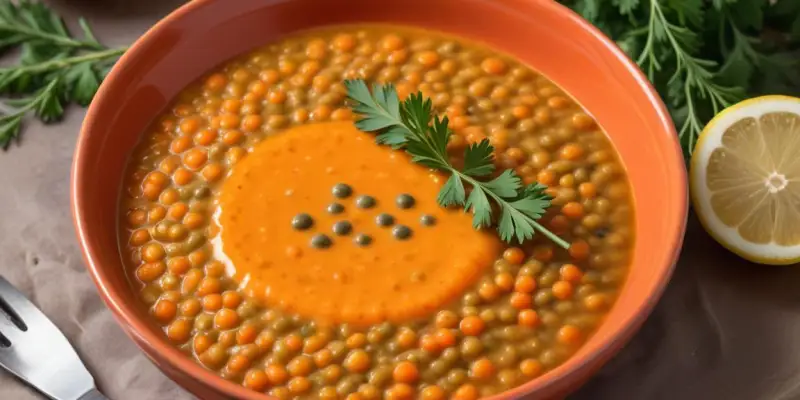 Dahl de Lentilles Corail Crémeux