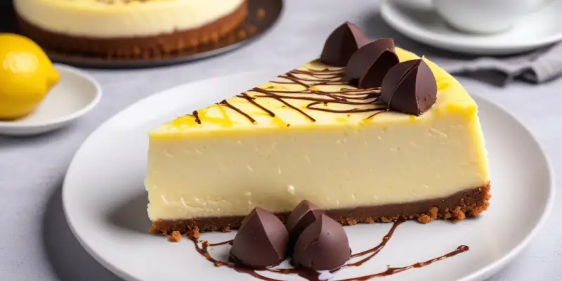 Cheesecake au citron et chocolat blanc
