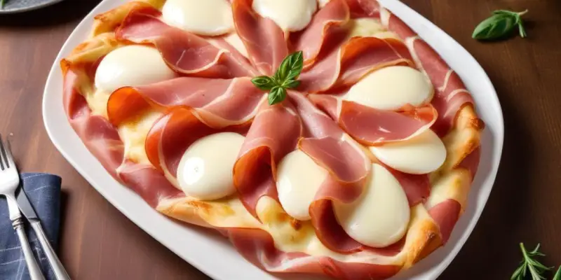 Pinsa Artichaut, Jambon Cru & Mozzarella