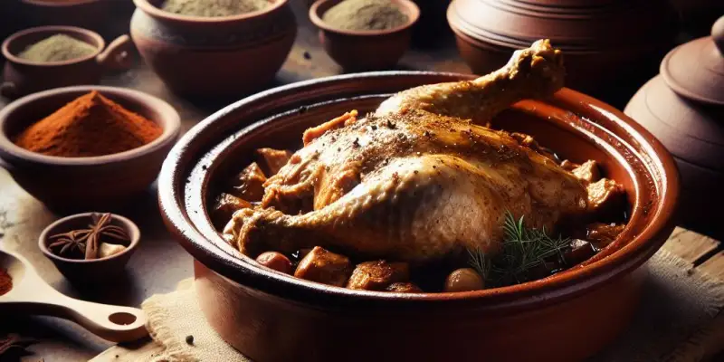 Tajine de poulet aux épices