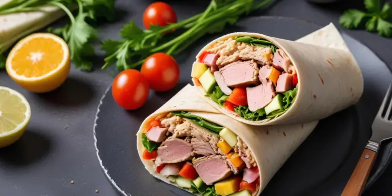 Wrap Fraîcheur au Thon et Crudités