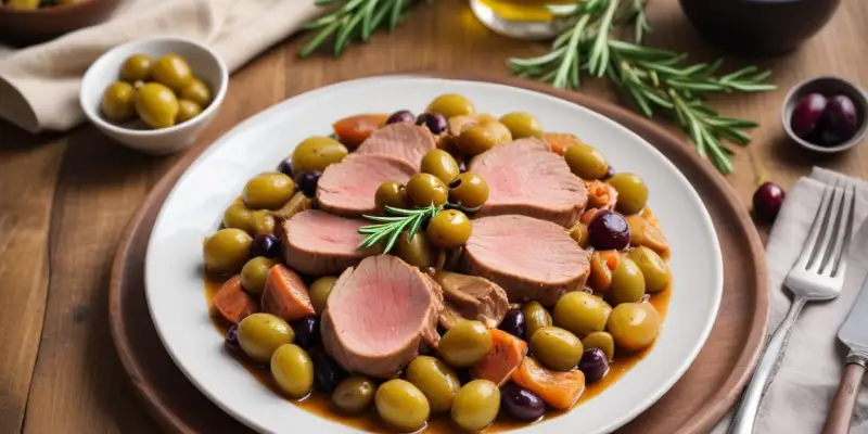 Sauté de veau aux olives