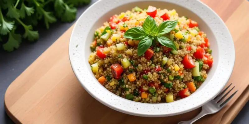 Taboulé de quinoa aux légumes du soleil