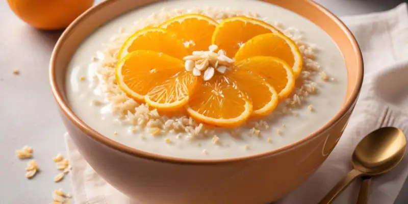 Riz au lait à la vanille et zeste d’orange