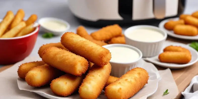 Mozzarella Sticks Fondants au AirFryer