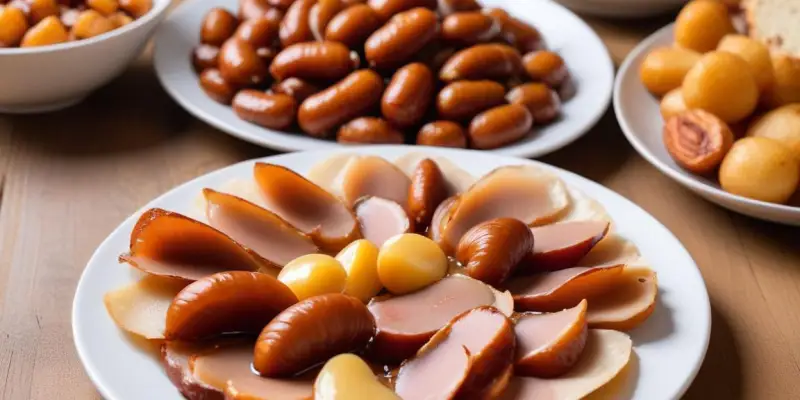 Feuilletés gourmands aux marrons et lard fumé