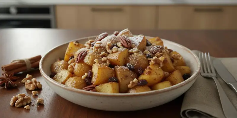 Pommes au Four Fondantes à la Cannelle et aux Noix