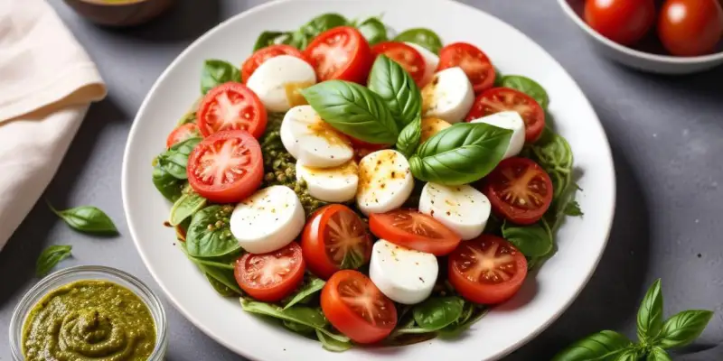 Salade Caprese au Pesto