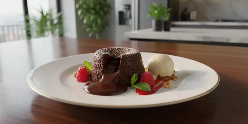 Le Fondant Infiltré au Chocolat Noir