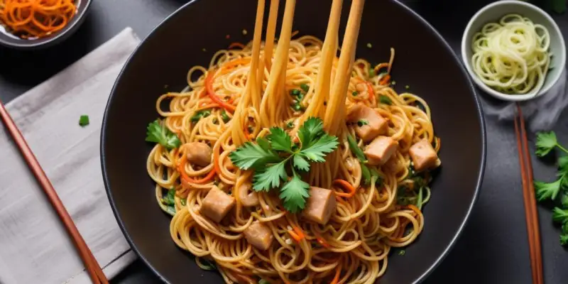 Nouilles sautées façon asiatique